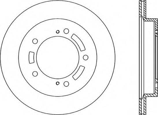 OPEN PARTS BDA182120 гальмівний диск