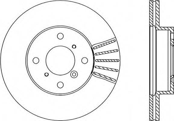 OPEN PARTS BDA182320 гальмівний диск