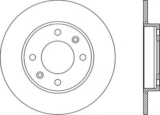 OPEN PARTS BDA189310 гальмівний диск