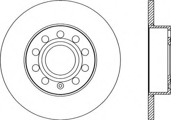 OPEN PARTS BDA202910 гальмівний диск