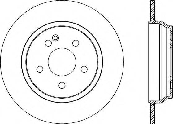 OPEN PARTS BDA204010 гальмівний диск