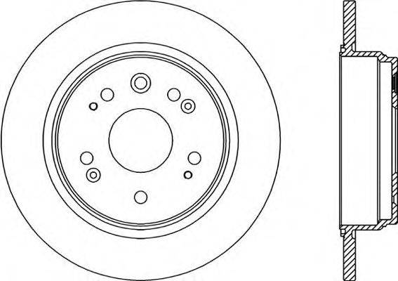 OPEN PARTS BDA205010 гальмівний диск