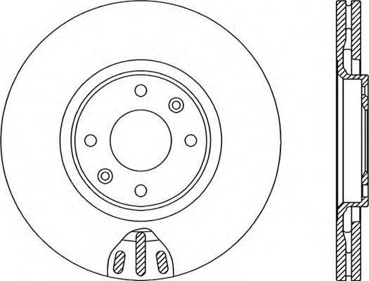 OPEN PARTS BDA206820 гальмівний диск