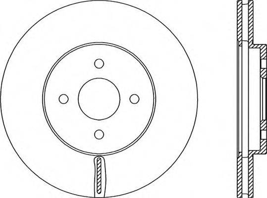 OPEN PARTS BDA230620 гальмівний диск