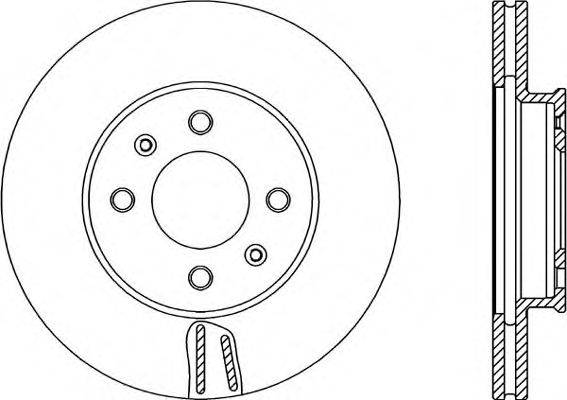 OPEN PARTS BDA235020 гальмівний диск