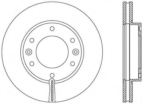 OPEN PARTS BDA237120 гальмівний диск