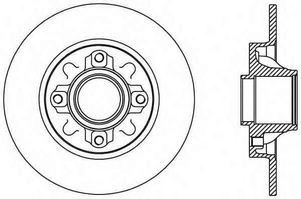 OPEN PARTS BDA238810 гальмівний диск