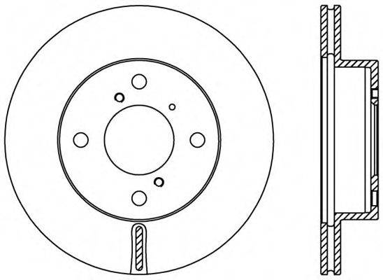 OPEN PARTS BDA240820 гальмівний диск