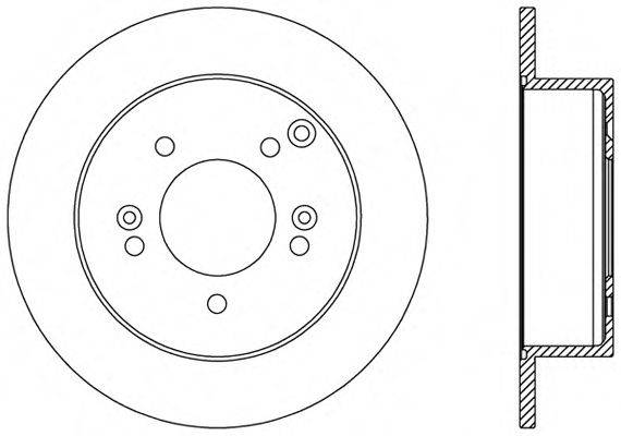 OPEN PARTS BDA248210 гальмівний диск