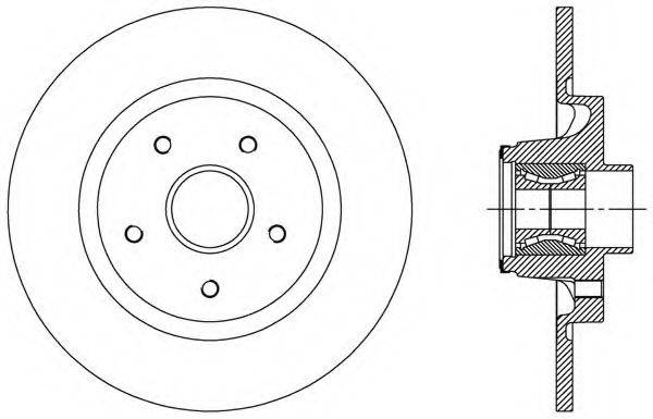 OPEN PARTS BDA250930 гальмівний диск