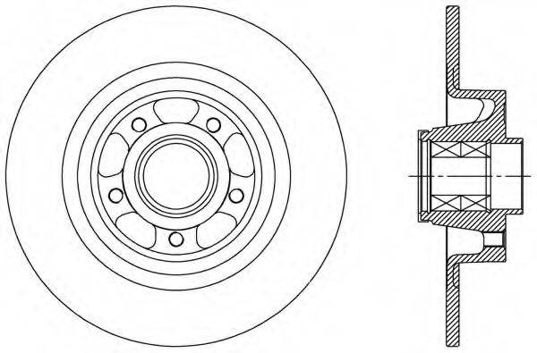 OPEN PARTS BDA251430 гальмівний диск