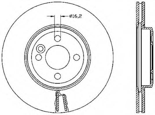 OPEN PARTS BDA253020 гальмівний диск