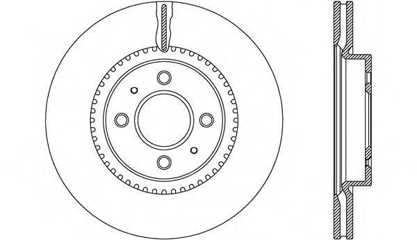 OPEN PARTS BDA263920 гальмівний диск