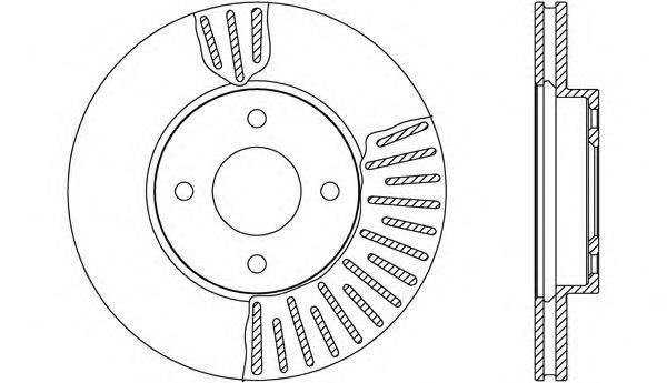 OPEN PARTS BDA264820 гальмівний диск