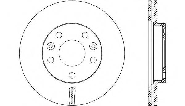 OPEN PARTS BDA265620 гальмівний диск