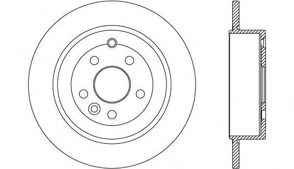 OPEN PARTS BDA267110 гальмівний диск