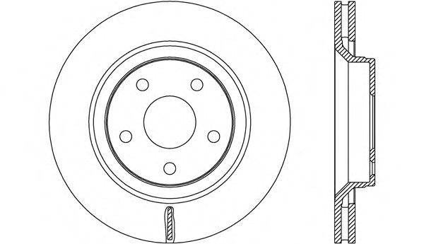 OPEN PARTS BDA267820 гальмівний диск