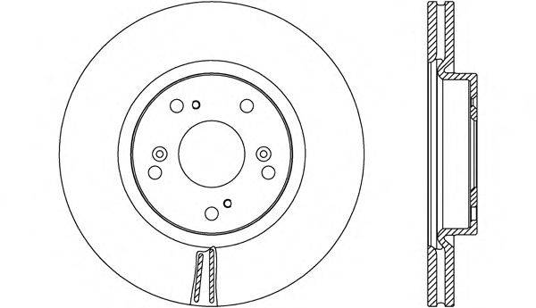 OPEN PARTS BDA268620 гальмівний диск