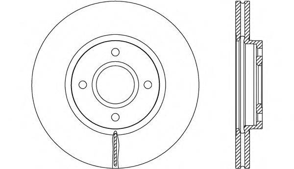 OPEN PARTS BDA268820 гальмівний диск