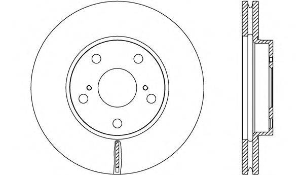 OPEN PARTS BDA269420 гальмівний диск