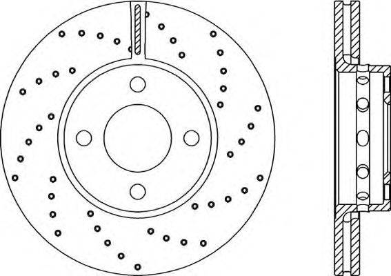 OPEN PARTS BDRS104025 гальмівний диск