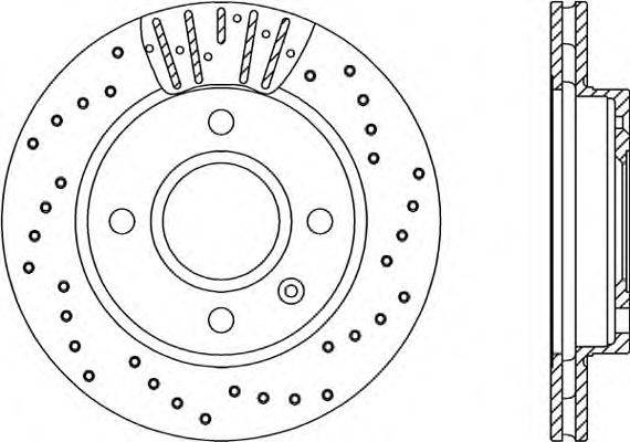 OPEN PARTS BDRS117625 гальмівний диск