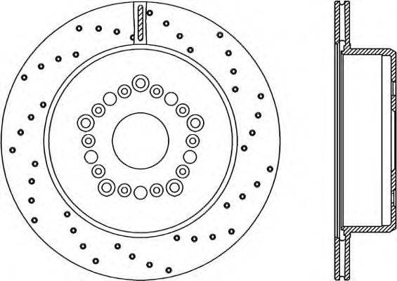 OPEN PARTS BDRS156825 гальмівний диск