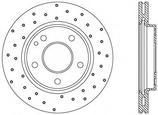 OPEN PARTS BDRS170025 гальмівний диск