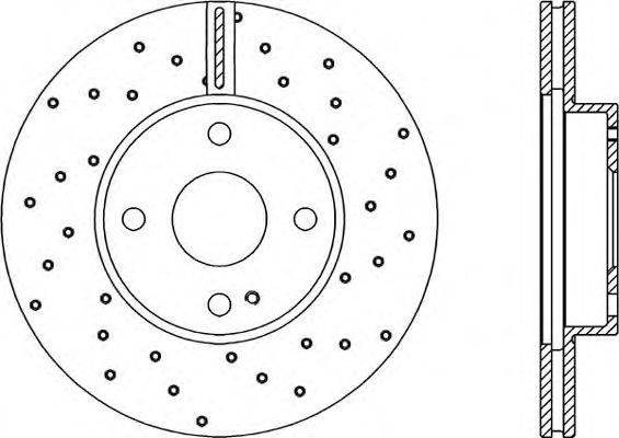 OPEN PARTS BDRS178025 гальмівний диск