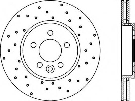 OPEN PARTS BDRS190025 гальмівний диск