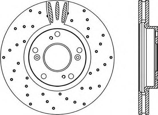 OPEN PARTS BDRS222625 гальмівний диск