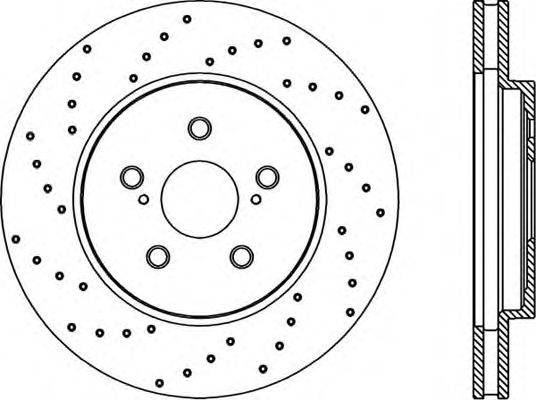 OPEN PARTS BDRS223825 гальмівний диск