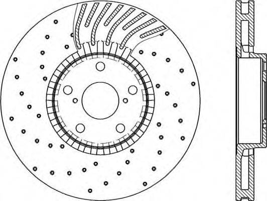 OPEN PARTS BDRS228425 гальмівний диск