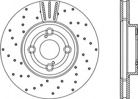 OPEN PARTS BDRS229025 гальмівний диск