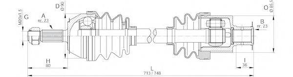 OPEN PARTS DRS615200 Приводний вал