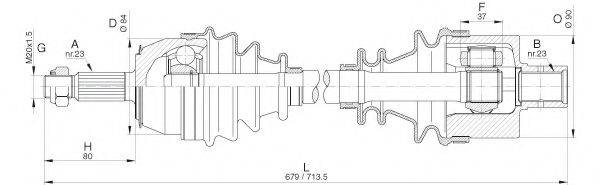 OPEN PARTS DRS626900 Приводний вал