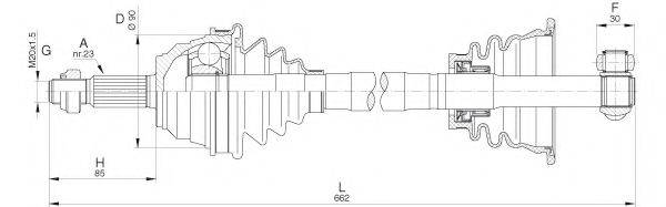 OPEN PARTS DRS627700 Приводний вал