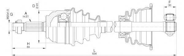 OPEN PARTS DRS627900 Приводний вал