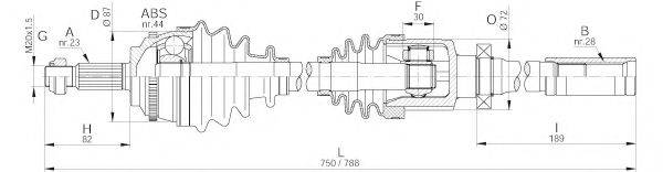 OPEN PARTS DRS630000 Приводний вал