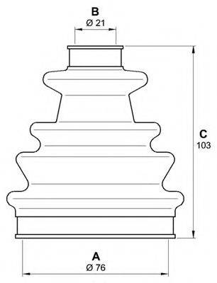 OPEN PARTS SJK700900 Комплект пильника, приводний вал