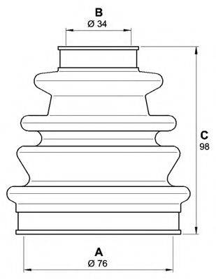 OPEN PARTS SJK701400 Комплект пильника, приводний вал