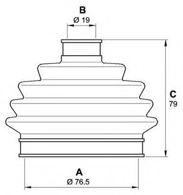 OPEN PARTS SJK702000 Комплект пильника, приводний вал