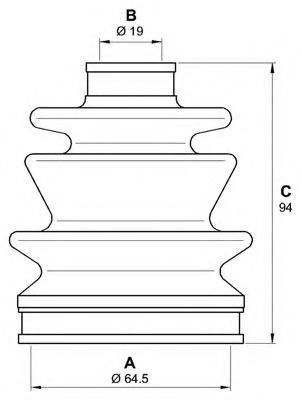 OPEN PARTS SJK703100 Комплект пильника, приводний вал