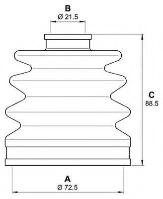 OPEN PARTS SJK703900 Комплект пильника, приводний вал