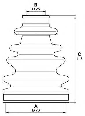 OPEN PARTS SJK704500 Комплект пильника, приводний вал