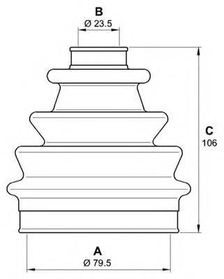 OPEN PARTS SJK705000 Комплект пильника, приводний вал