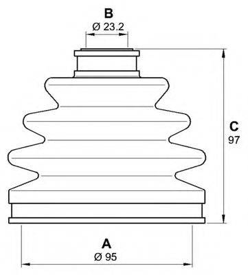 OPEN PARTS SJK709200 Комплект пильника, приводний вал