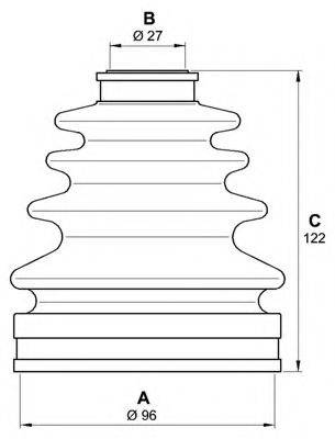 OPEN PARTS SJK715400 Комплект пильника, приводний вал