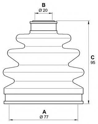 OPEN PARTS SJK718100 Комплект пильника, приводний вал