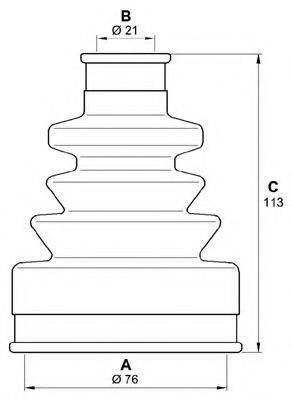 OPEN PARTS SJK719800 Комплект пильника, приводний вал